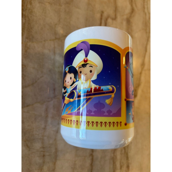 Disney Aladdin “cuties” White Yellow Mug One Size - Picture 2 of 9